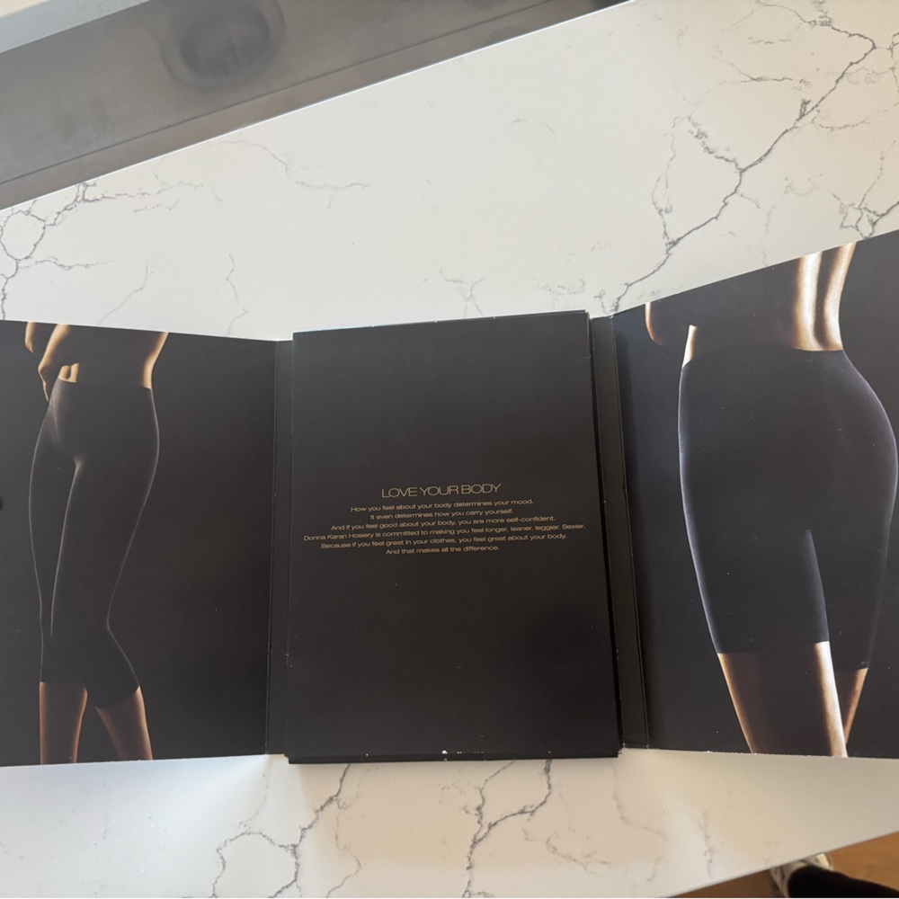 Donna Karan Hosiery, Level 2 Mid-thigh, Size M, Dk Beige, NIB / Unopened - Picture 5 of 6